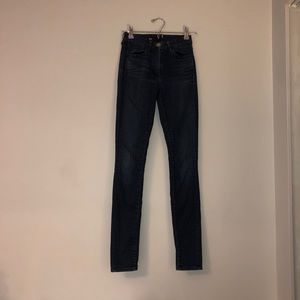 3x1 High Rise Dark Wash Skinny Jeans